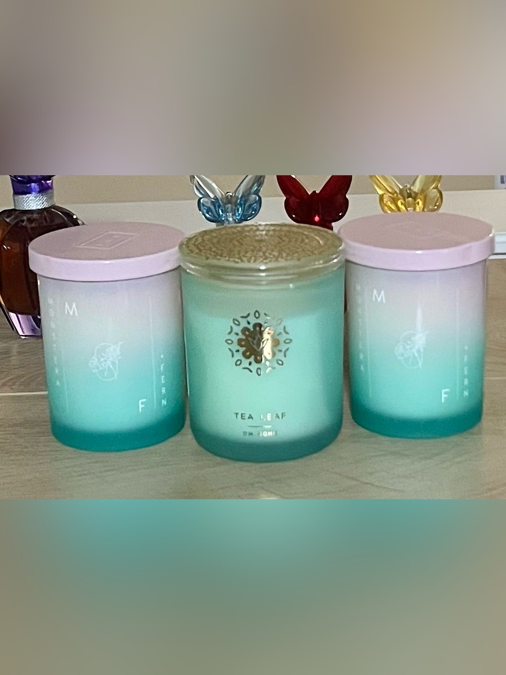 3 Teal Scented Candle - Aqua